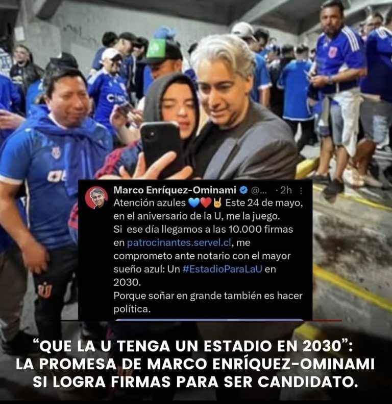 ME-O promete estadio para la U si alcanza 10 mil firmas